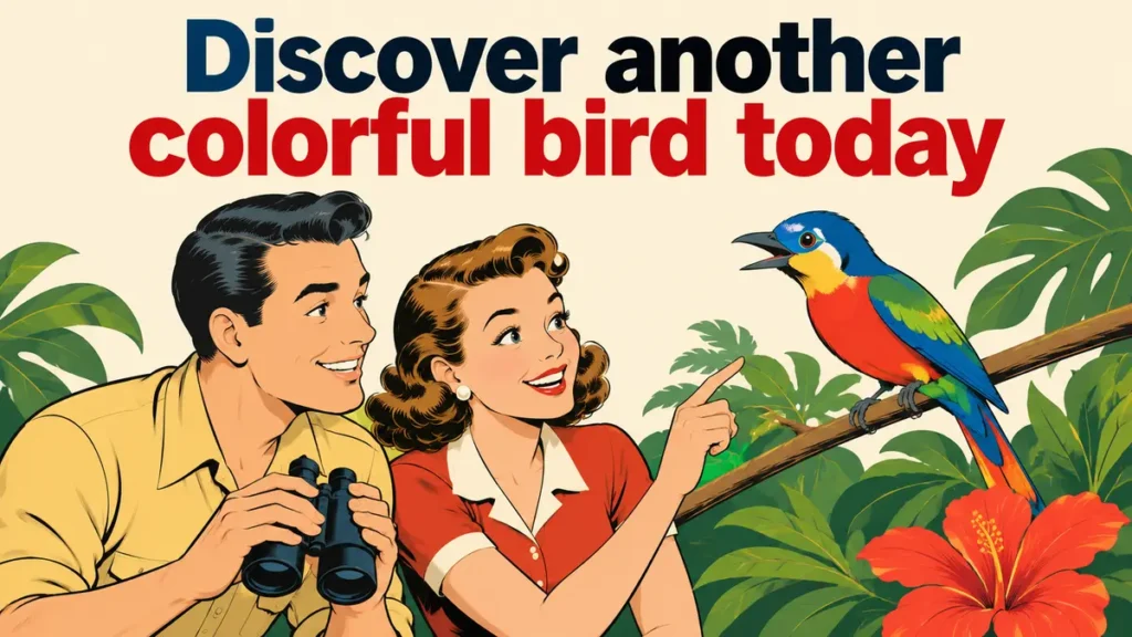 Discover another colorful bird today