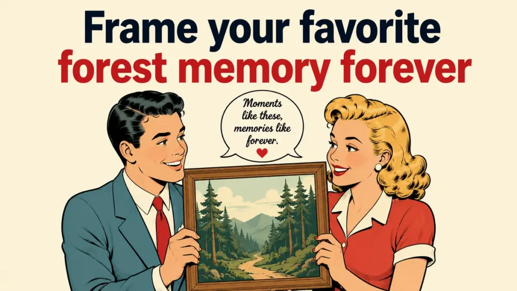 Frame your favorite forest memory forever