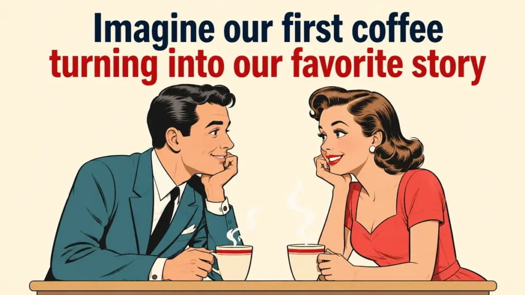 Imagine our first coffee turning into our favorite story.