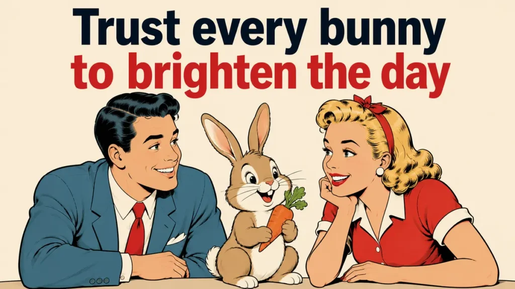 Trust every bunny to brighten the day