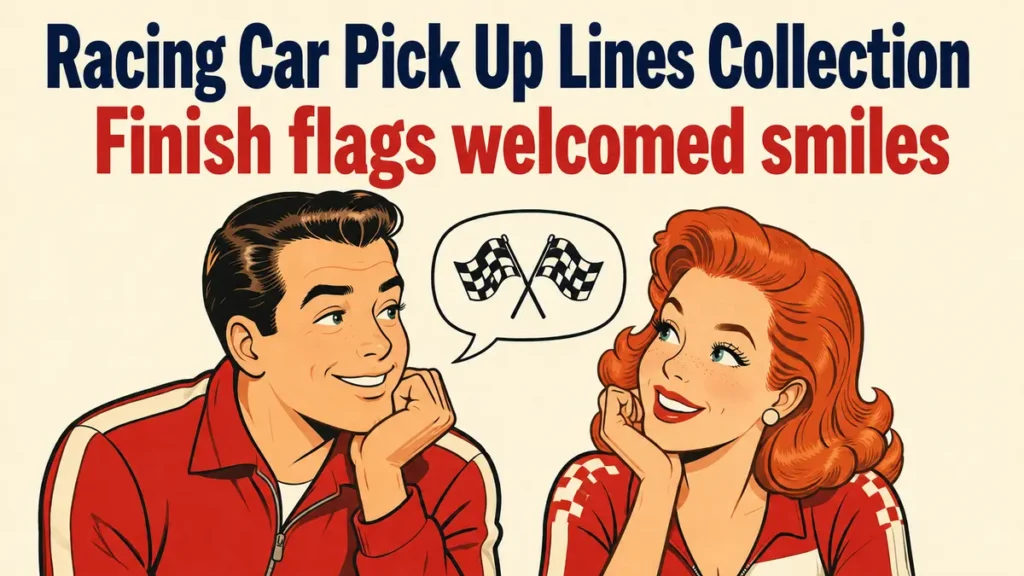 Racing Car Pick Up Lines Collection
