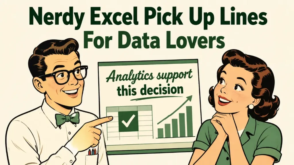 Nerdy Excel Pick Up Lines For Data Lovers