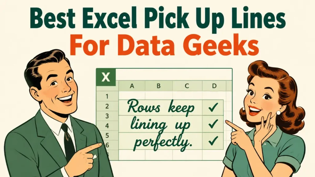 Best Excel Pick Up Lines For Data Geeks
